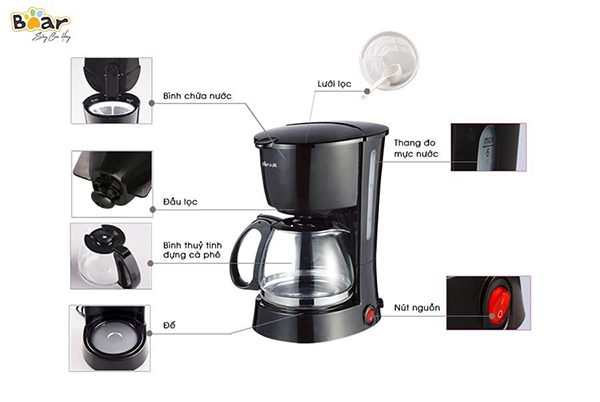 Máy pha cà phê gia đình – Thiết bị gia dụng tiện lợi, giá tốt 